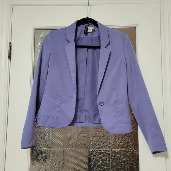 Purple H & M Single Breasted Blazer - Picture 1 of 3